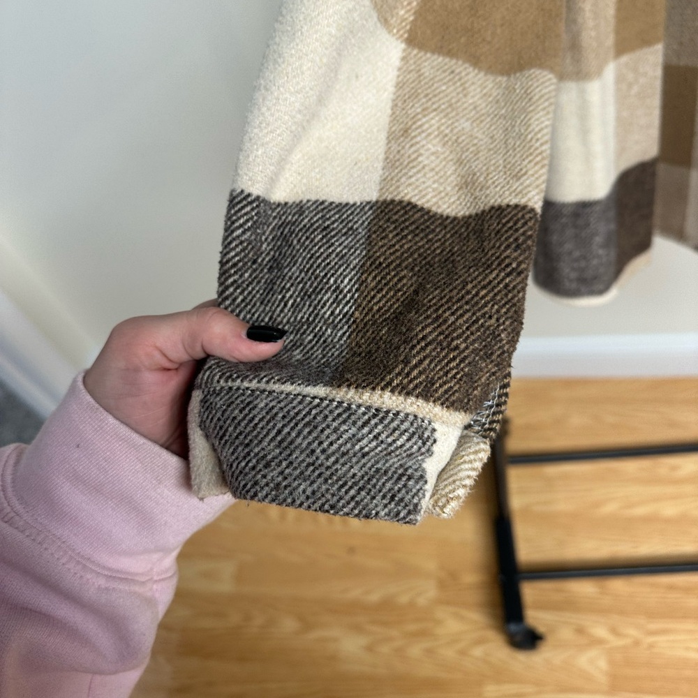 Plaid Button-Up Jacket - image 7